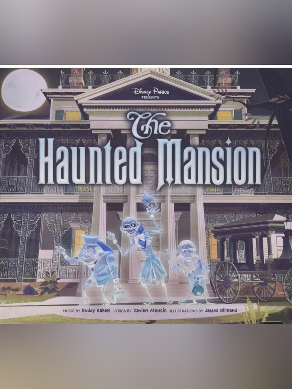 Disney Parks "The Haunted Mansion" Hard Cover Book